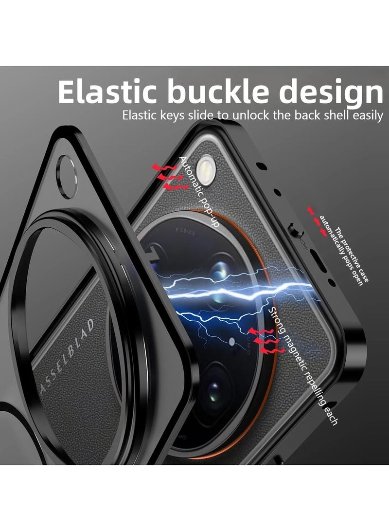 general Magnetic Case Compatible with OPPO Find X9s Pro, Aluminum Alloy Frame, Matte Satin-Finish Translucent Back Cover, Shock-Resistant Case Supports Wireless Charging - Image 3