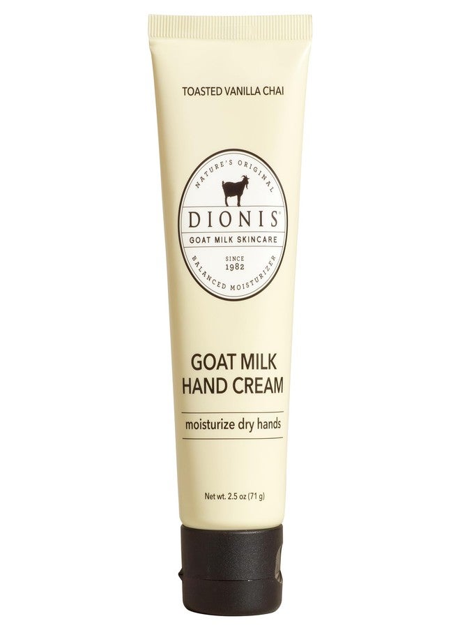 Dionis Goat Milk Hand Cream – Moisturizing Lotion for Dry Skin, Safe for Sensitive Skin - Toasted Vanilla Chai 2.5 oz - Image 1