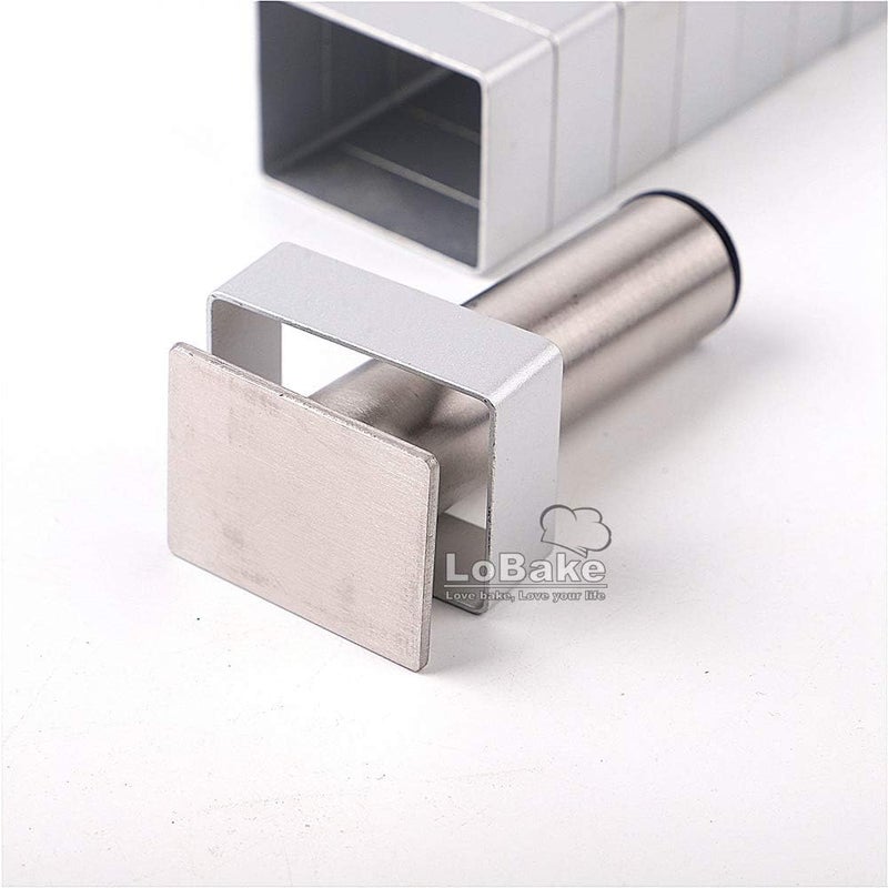 LoBake Rectangle shape aluminium pineapple cake mold stainless steel pressing stamp mooncake mould fondant cookie biscuit molds DIY - Image 5