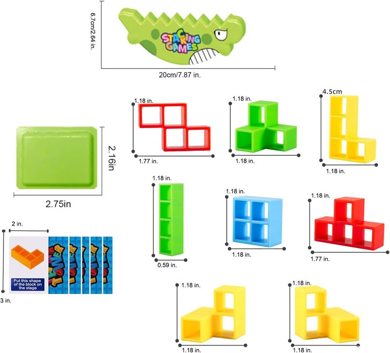 Luckam Tower Balance Game, Stacking Blocks Board for Kids, Team Building Game for Party, Funny Family Games - Image 5