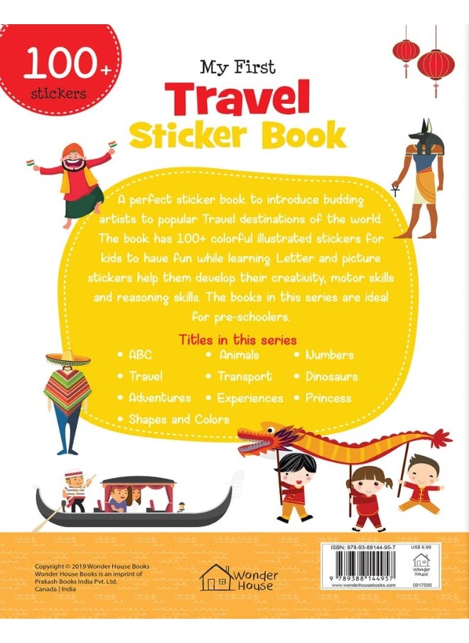null - My First Travel Sticker Book (Exciting Sticker Books With 1 Plus Colourful Stickers) Paperback by Wonder House Books - Image 1