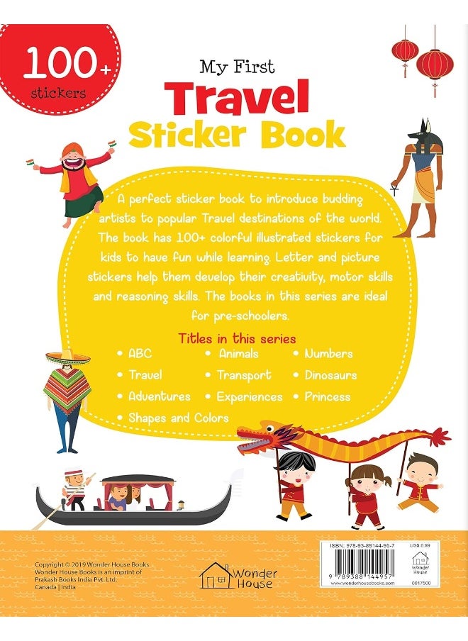 null - My First Travel Sticker Book (Exciting Sticker Books With 1 Plus Colourful Stickers) Paperback by Wonder House Books - Image 1