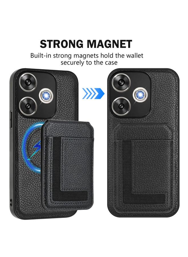 S-TOP Case For Redmi Turbo 3 / Poco F6 India CX01 Detachable Magsafe Magnetic Card Bag Phone Case - Image 2