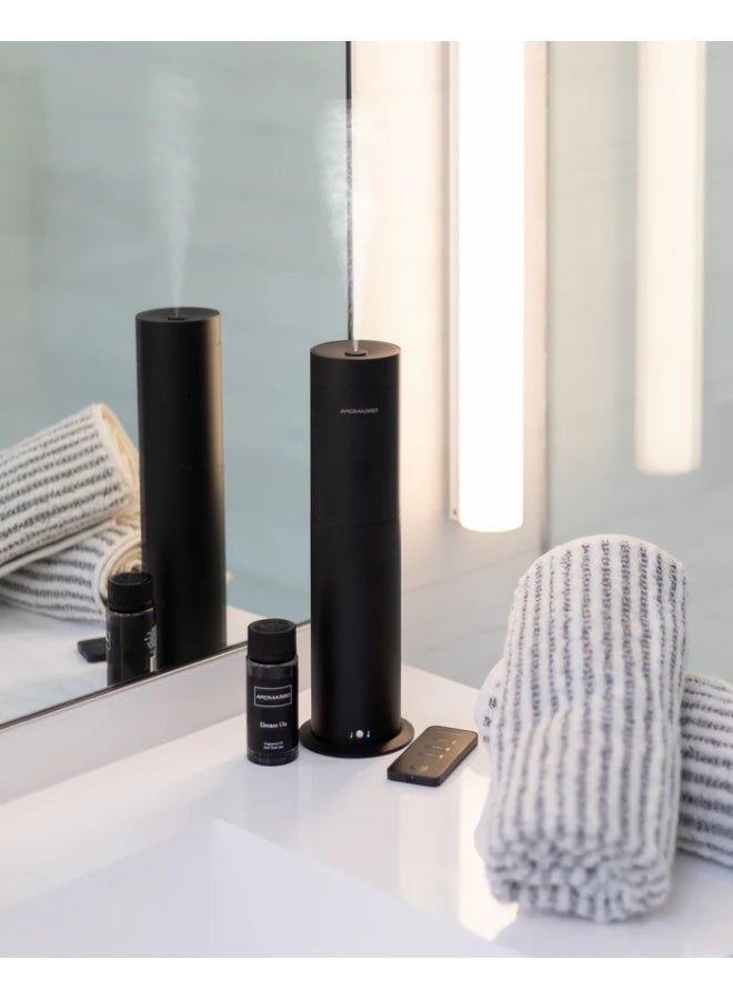 AROMA360 Mini Pro Essential Oil Diffuser - 600 sq ft Coverage - Aromatherapy Scent Diffuser for Home - Air Freshener - Compatible with Pro-Pod Oil- Midnight Black & Smoke On The Water Pro-Pod Oil Blend - Hotel Inspired for Luxury Essential Oil Diffusers - Aromatherapy Scent Diffuser Oil - Bergamot, Ginger, and Vanilla Bundle - Image 3