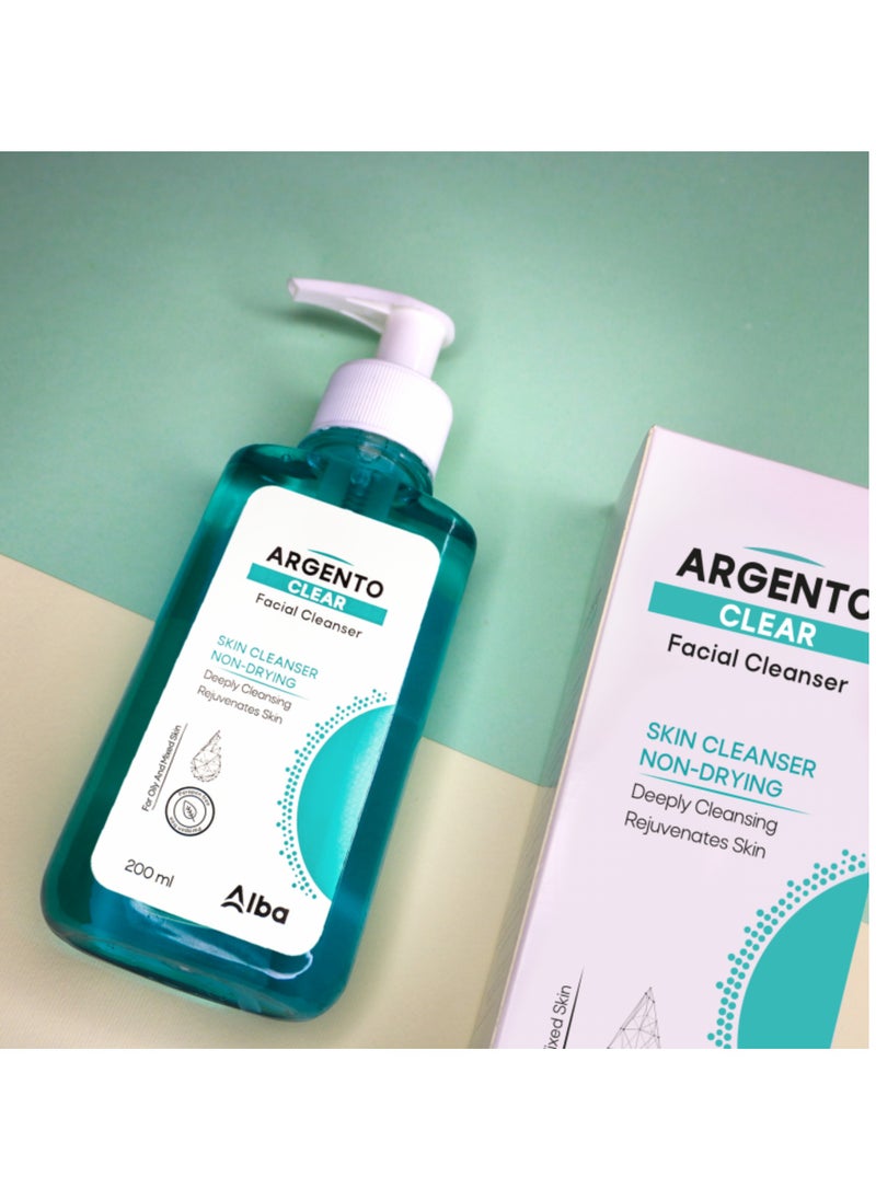 ARGENTO Argento Clear Facial Wash 200X2 ml  - Image 2