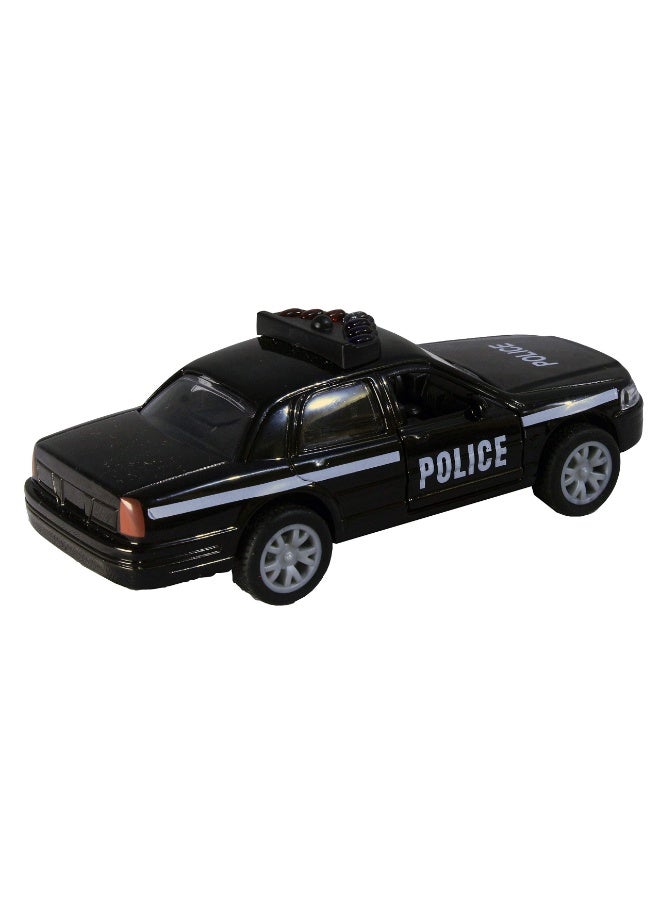 Tian Du Die-Cast Police Car Toy – Pull Back Metal Car with Lights & Sound, Realistic Design for Kids & Collectors - Image 4