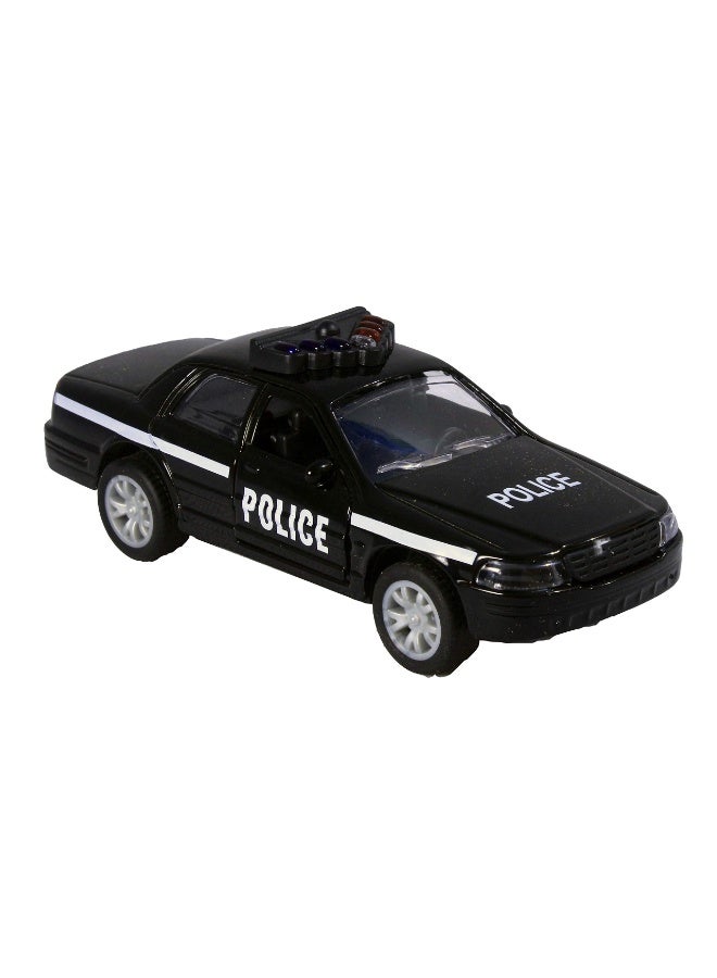 Tian Du Die-Cast Police Car Toy – Pull Back Metal Car with Lights & Sound, Realistic Design for Kids & Collectors - Image 1