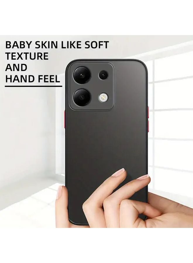 Black Phone Case For Xiaomi Redmi Note 13 Pro Plus Comfortable Semi Transparent - Image 5