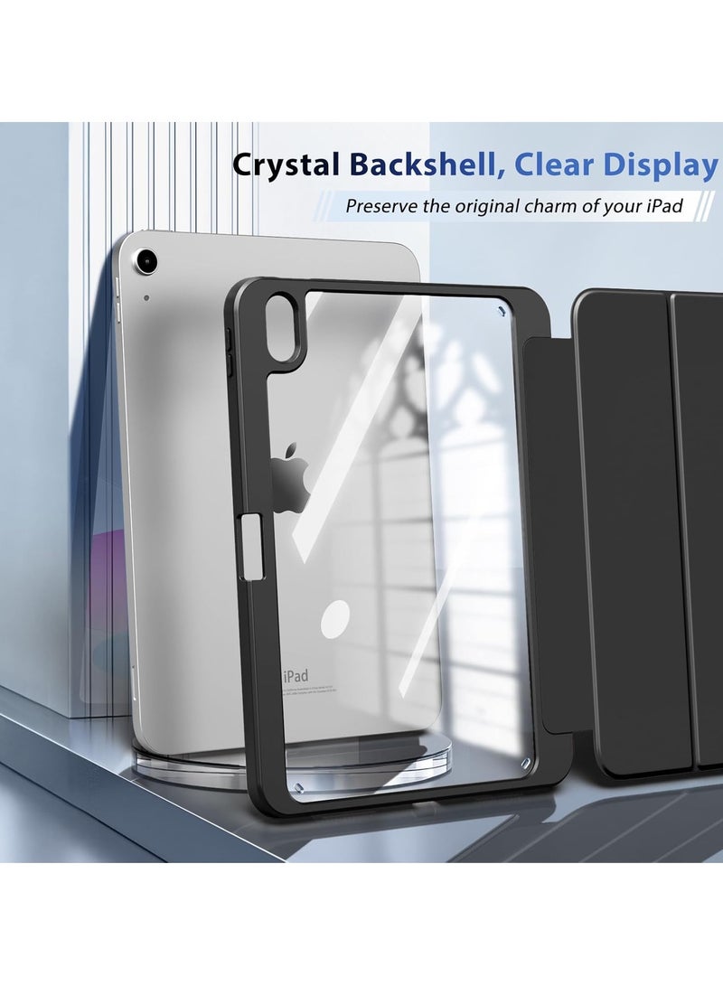 DUSALA Case for iPad (A16) 11th Generation 11 Inch 2025, iPad 10th Generation Case 10.9 Inch 2022 with Pencil Holder,Slim Protective Cover with Clear Back Shell,Auto Wake/Sleep, (Black) - Image 3