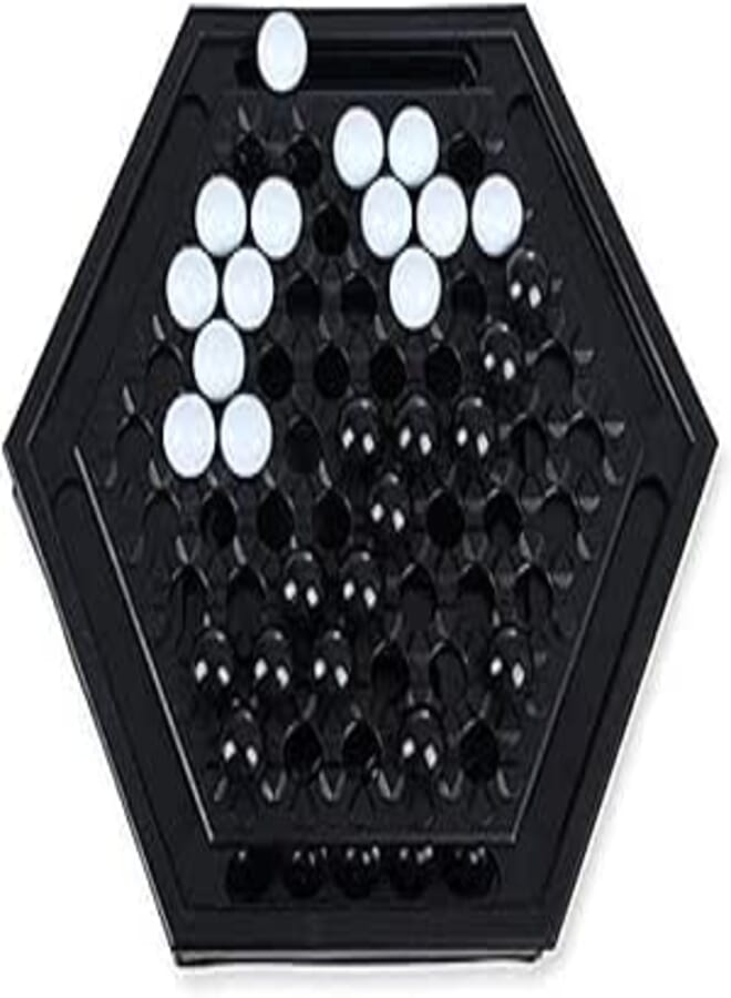 EzzySo Abalone Brain Teaser Board Game (Black/White)