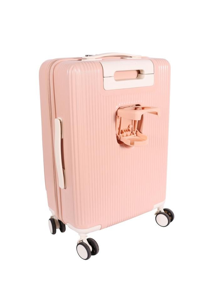 Biggdesign Moods Up Carry On Luggage with Spinner Wheels, 20-Inch Pink - Image 2