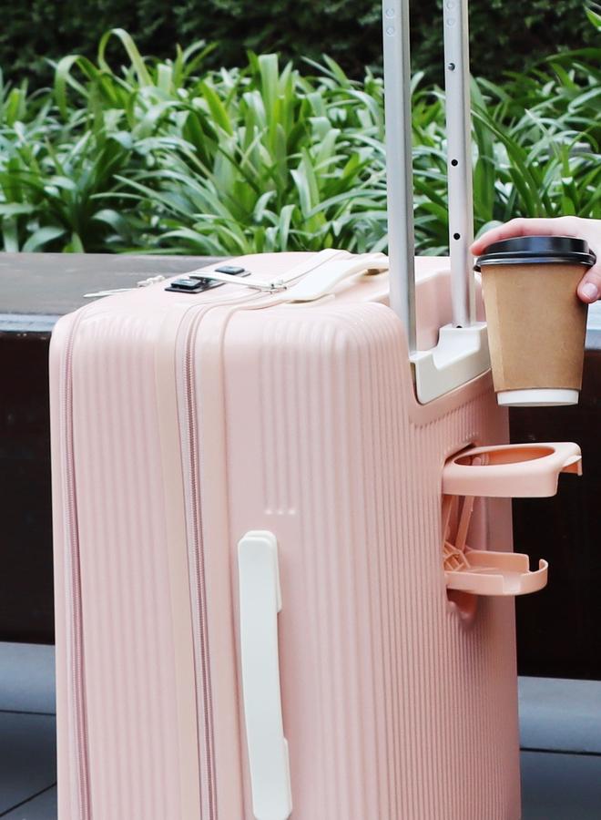Biggdesign Moods Up Carry On Luggage with Spinner Wheels, 20-Inch Pink - Image 3