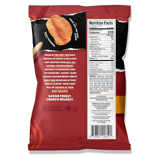 Wilde Chips WILDE Protein Chips Barbeque, Thin and Crispy High Protein Snacks, Keto Friendly, Low Carb Chips, Real Ingredients, 1.34oz (Pack of 8) - Image 5