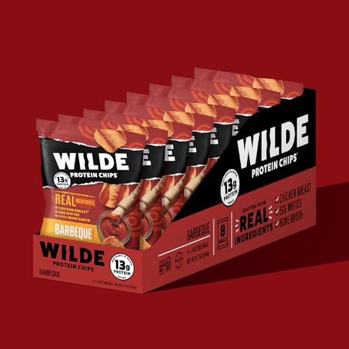 Wilde Chips WILDE Protein Chips Barbeque, Thin and Crispy High Protein Snacks, Keto Friendly, Low Carb Chips, Real Ingredients, 1.34oz (Pack of 8) - Image 2