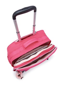 kipling Kipling New Storia Kids' 4-Wheeled School Trolley Bag with 15.6 inch Laptop Compartment Happy pink c  - Image 5