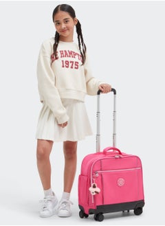 kipling Kipling New Storia Kids' 4-Wheeled School Trolley Bag with 15.6 inch Laptop Compartment Happy pink c  - Image 2