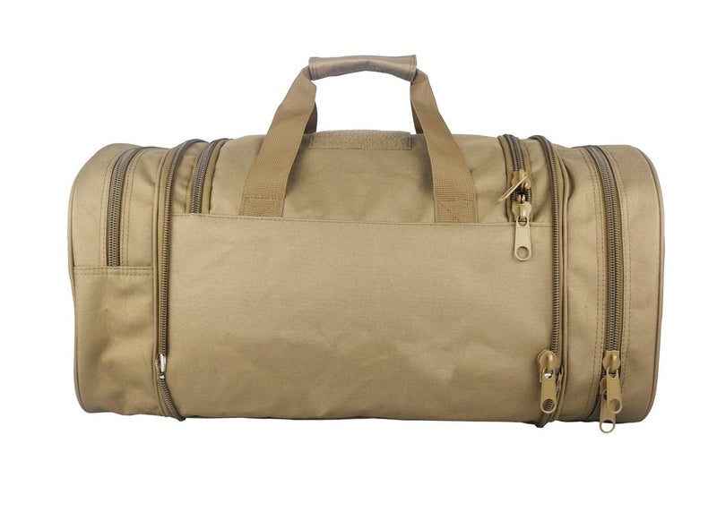 Miramrax Gym Bag Duffle Bags for Men Women with Shoes Compartment Sport Weekend Travel Overnight Carry On Bag for Tactical Military Travel Work Out Bags (Tan) - Image 3