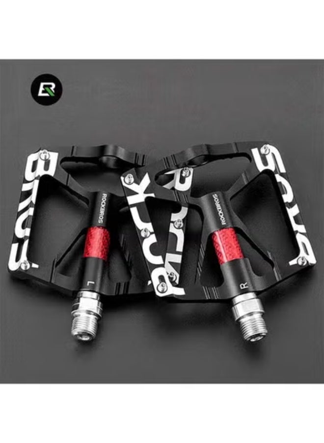 روكبروز أحذية دراجات جبلية ROCKBROS، أحذية دراجات MTB، أحذية دراجة من سبائك الألومنيوم الخفيفة ذات سطح غير زلقة، مزودة بمحامل مغلقة، أحذية منصة دراجة، مقاس 9/16 بوصة، أحذية دراجة BMX، دراجات طريق - Image 1
