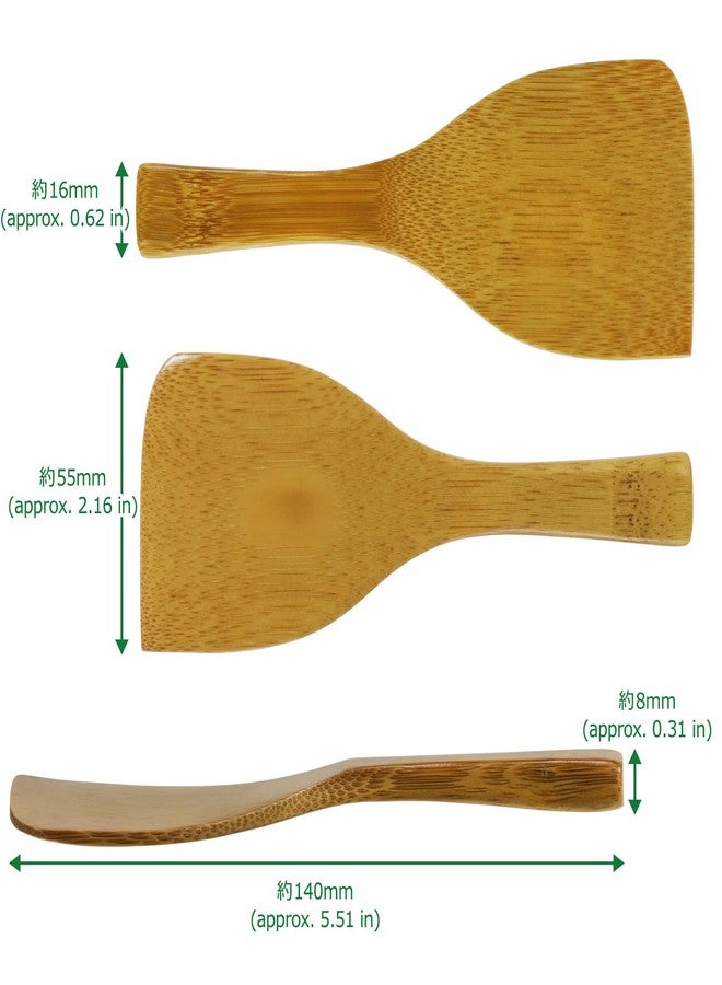 Morikuru Bamboo Miso Spatula 5.51 in (140mm), Scoop, Tool for Miso, Smoked Bamboo, Made in Japan - Image 3