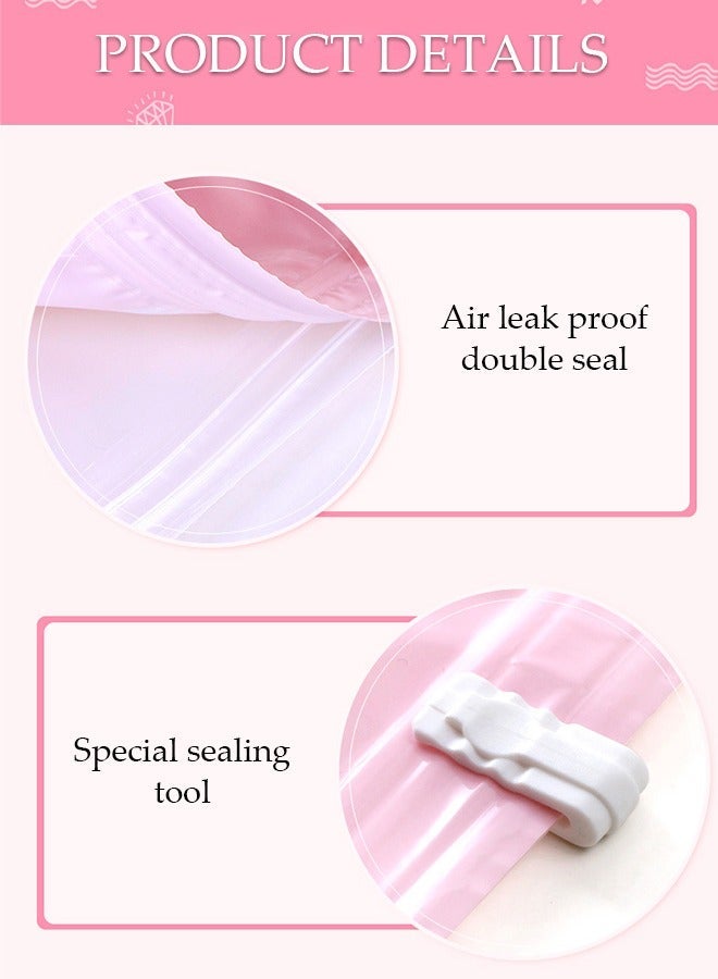 DUNISO Vacuum Storage Bags Pack of 6 (2 pieces 100cm*70cm + 2 pieces 80cm*60cm + 2 pieces 70cm*50cm) Reusable Space Savers With Hand Pump For Travel Packing And Home Storage - Image 5