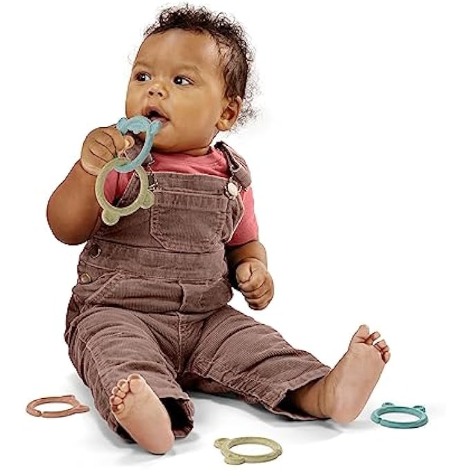 SHEPPY'S SQUAD TOY LINKS FOR NEWBORN AND UP, 12 LINKS, PLANT-BASED AND BPA-FREE MATERIALS, MULTI-TEXTURE - Image 3