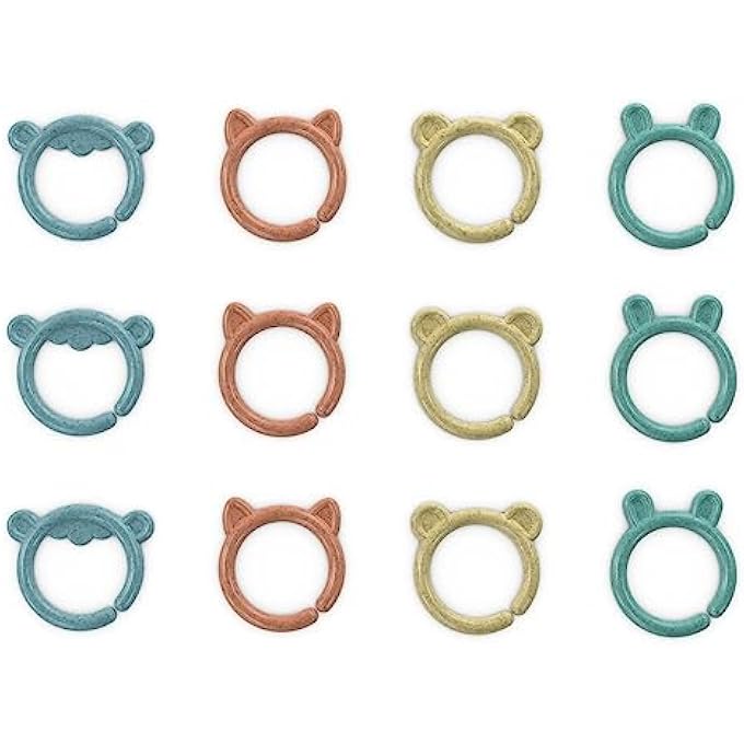 SHEPPY'S SQUAD TOY LINKS FOR NEWBORN AND UP, 12 LINKS, PLANT-BASED AND BPA-FREE MATERIALS, MULTI-TEXTURE - Image 2