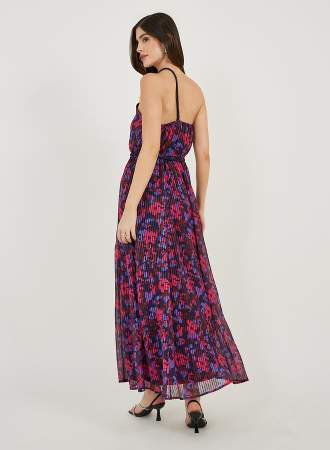Styli Floral Pleated Midi Dress  - Image 5