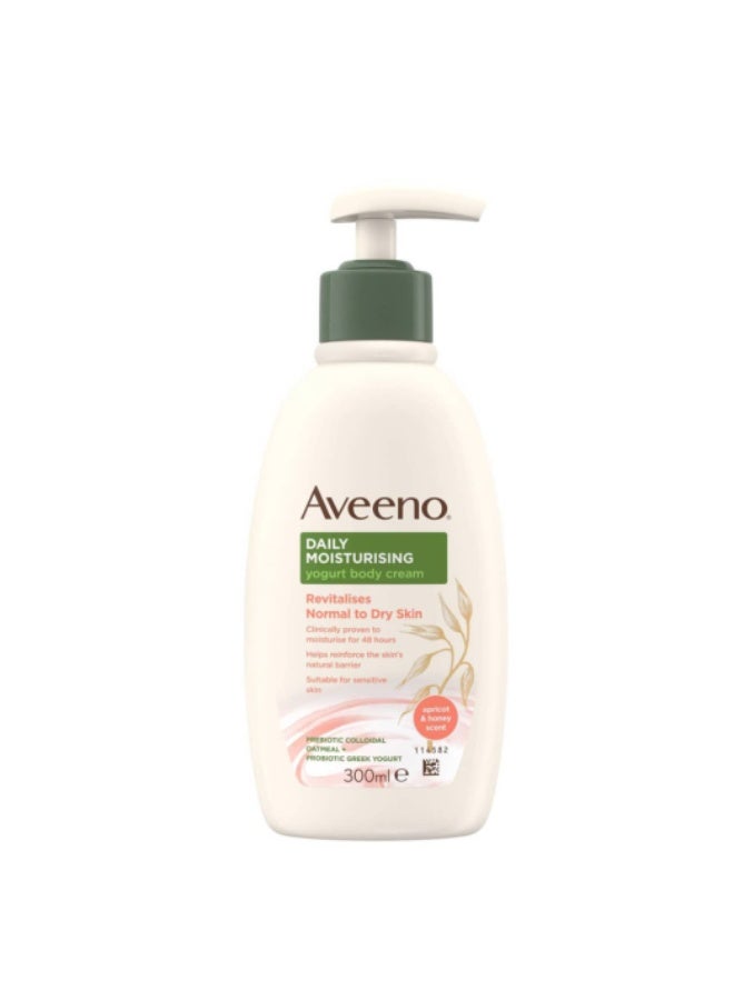 Aveeno Daily Moisturizing Yogurt Body Cream 300ml - Image 1