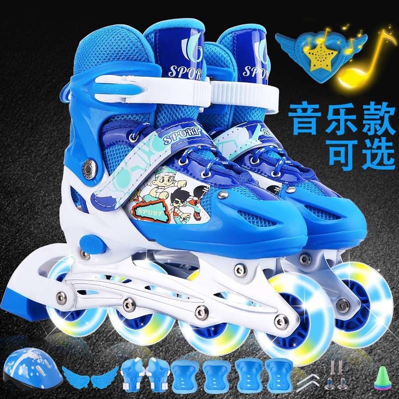 3-6-9-12 Years Old Boys And Girls Children'S Roller Skates Set Children'S Skating Roller Skates Beginners Mainland China Others - Image 3