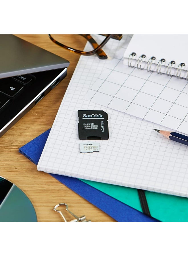 sandisk MAX Endurance MicroSDXC Card with Adapter for Home Security Cameras & Dash Cams - C10, U3, V30, 4K UHD, Micro SD Card - SDSQQVR-128G-GN6IA | - Image 5