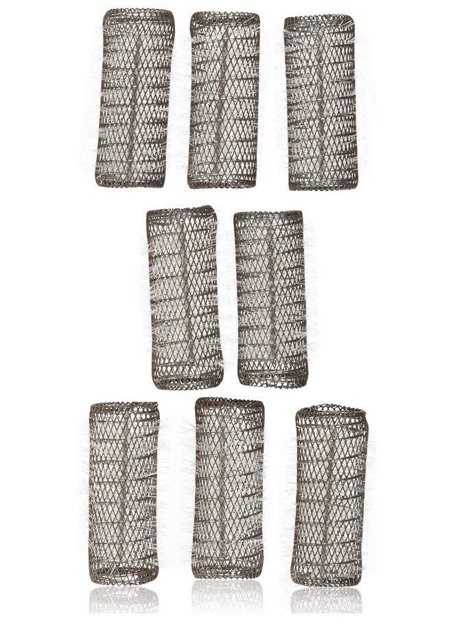 Le Salon 2 Pack (Total 8 Rollers W/ 8 Pins) Hair Styling Brush Rollers & Pins Hair Curlers 3" X 1 1/8" Bristles  - Image 1