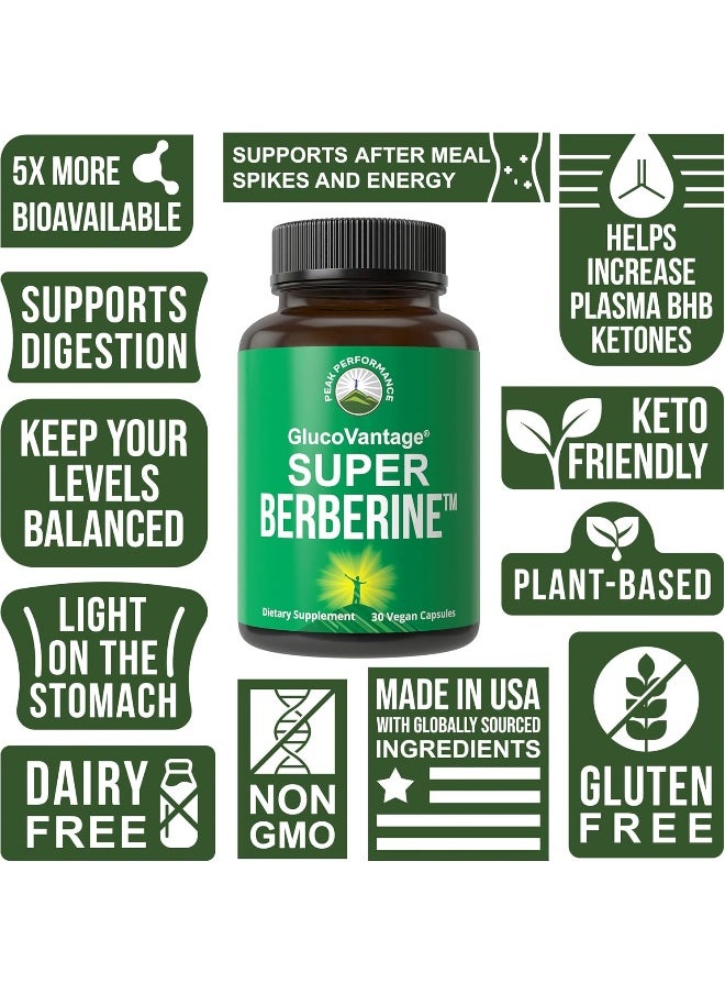 Peak Performance Super Berberine Supplement - Dihydroberberine GlucoVantage®  - Image 3