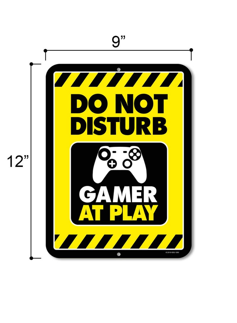 لافتة "ممنوع إزعاج اللاعبين أثناء اللعب" - ديكورات غرف الألعاب وألعاب الفيديو للأطفال والمراهقين - Image 2