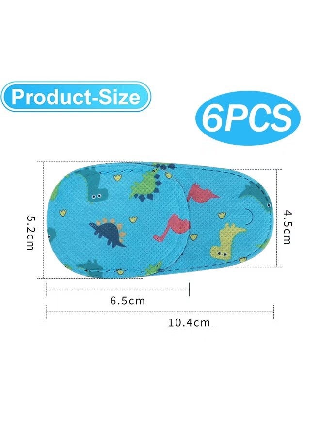YJ 6-Piece Eye Patches for Kids Girls Boys, Right & Left Eye Patch for Glasses, Full Coverage Eye Patch for Children Treating Eye Amblyopia Strabismus and After Surgery - Image 3