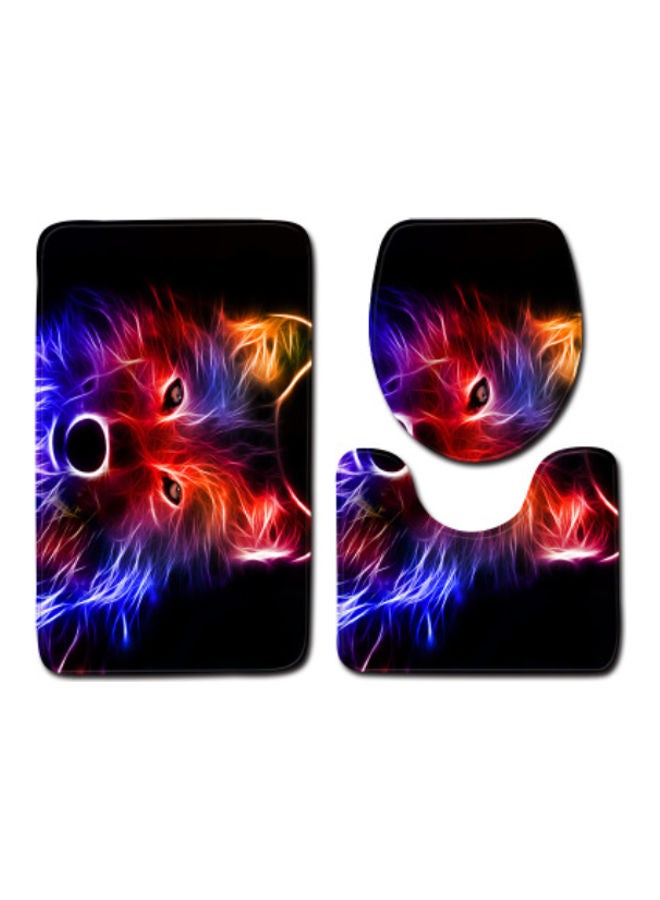 بيوينتي طقم إكسسوار دواسات الحمام من 3 قطع متعدد الألوان 75x45سم - Image 1