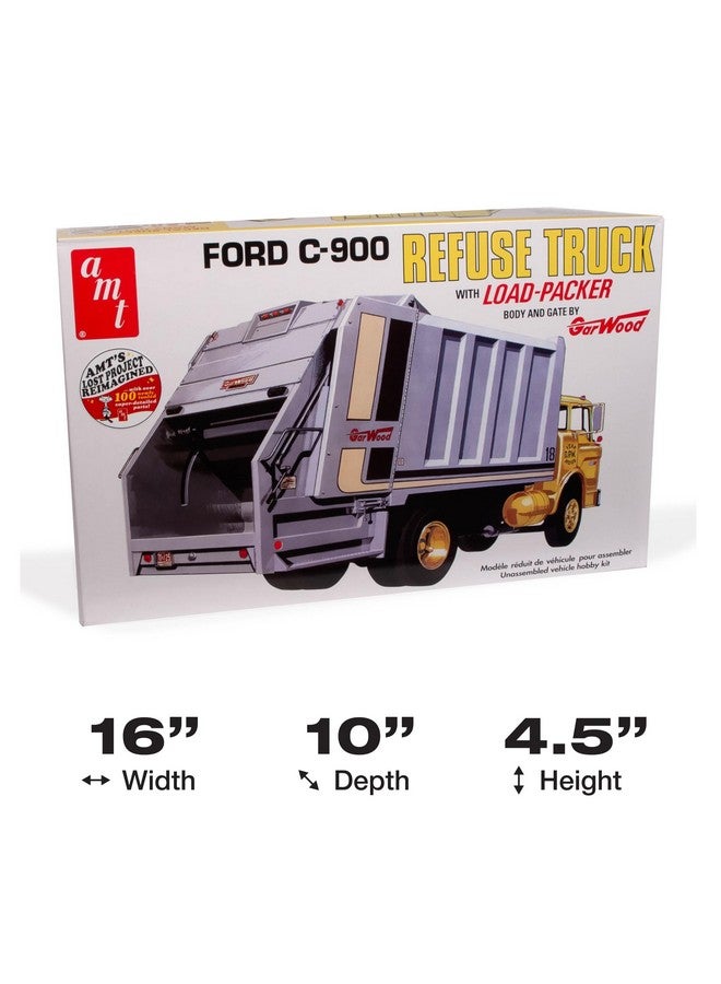 إيه إم تي طقم نموذج شاحنة جمع القمامة AMT Ford C-600 Gar Wood Load Packer بمقياس 1:25 - Image 5