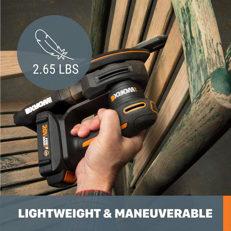 Worx WX822L.9 20V Power Share Cordless Detail Sander (Tool Only) - Image 5