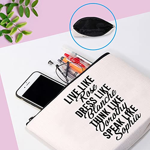 GJTIM TV Show Inspired Gift: Live Like Rose Dress Like Blanche Cosmetic Bag - Image 5