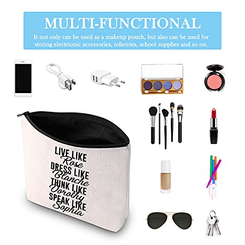 GJTIM TV Show Inspired Gift: Live Like Rose Dress Like Blanche Cosmetic Bag - Image 3