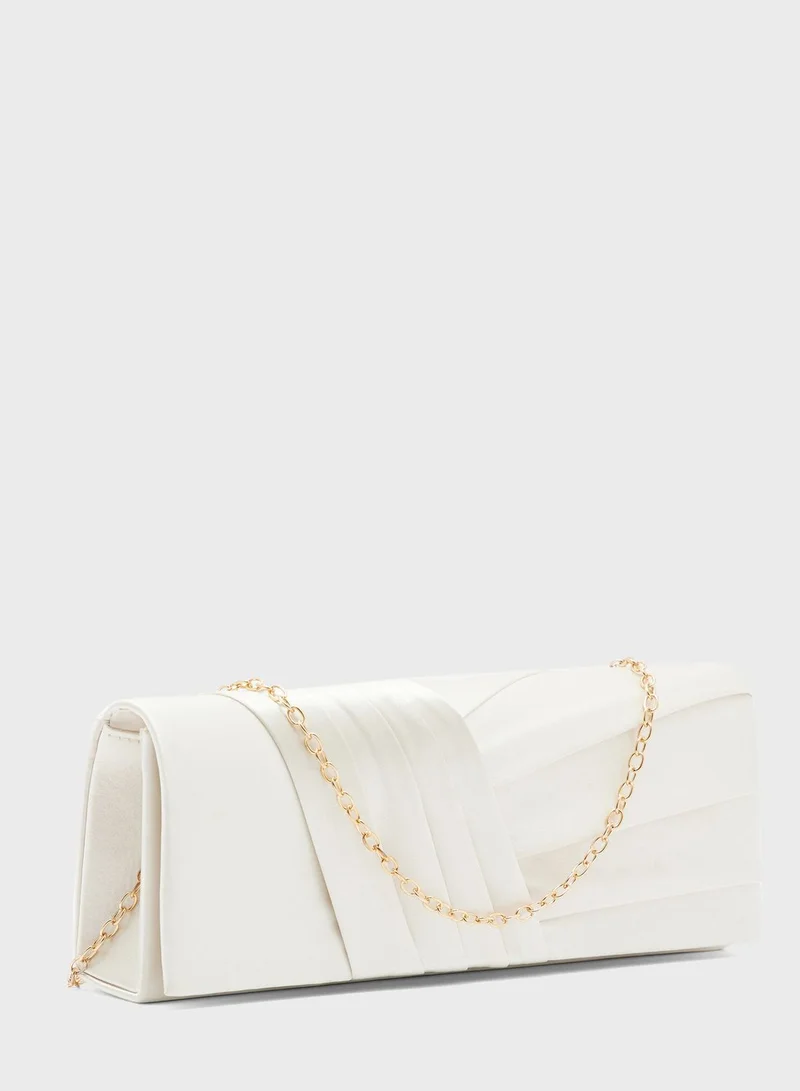 Ella Limited Edition Pleated Satin Clutch Bag