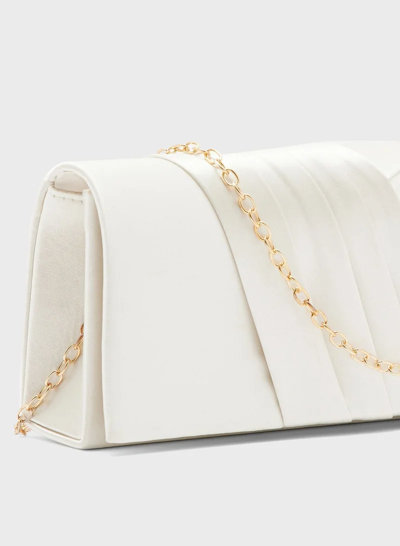 Ella Limited Edition Pleated Satin Clutch Bag