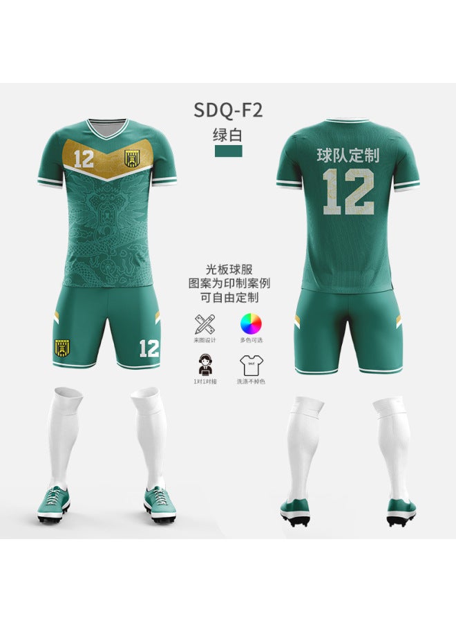 Customized Football Training Suit for Men, Youth, and Kids Team Sports Uniform