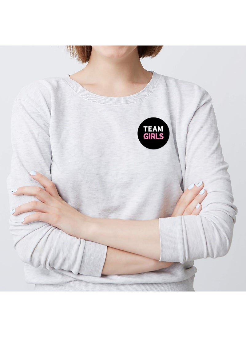 MAGJUCHE Chalkboard Twin Gender Reveal Stickers 60 2inches Team Boys Team Girls Team Both Twins Baby Shower Party Labels Sticker  - Image 3