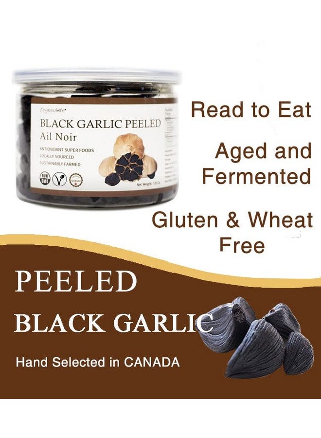 Orgnisulmte Canada Peeled Black Garlic Fermented for 90 Days Peeled Multiple Clove Super Foods, Ready to Eat 7.05 Oz - Image 3