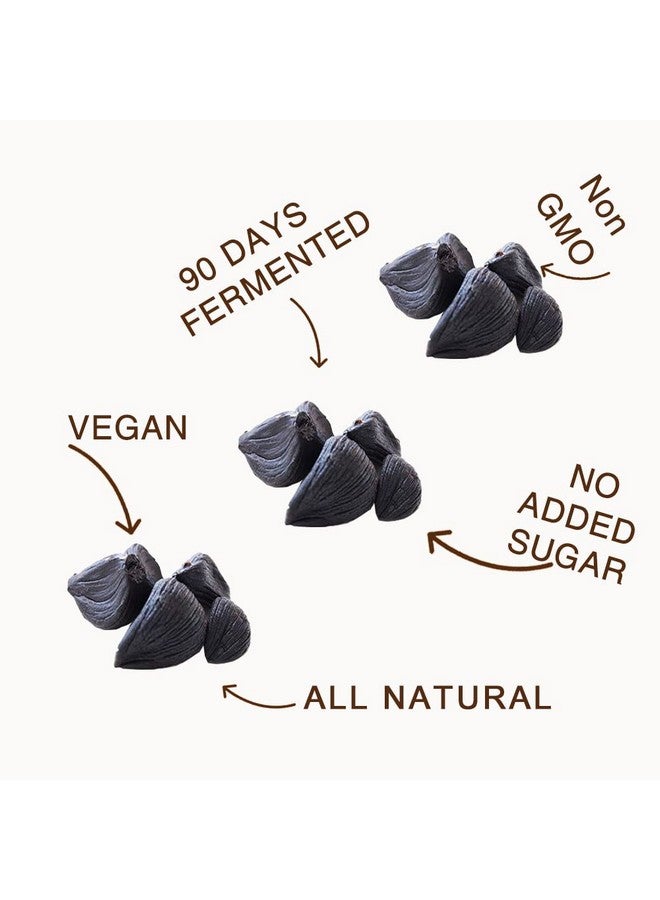 Orgnisulmte Canada Peeled Black Garlic Fermented for 90 Days Peeled Multiple Clove Super Foods, Ready to Eat 7.05 Oz - Image 5