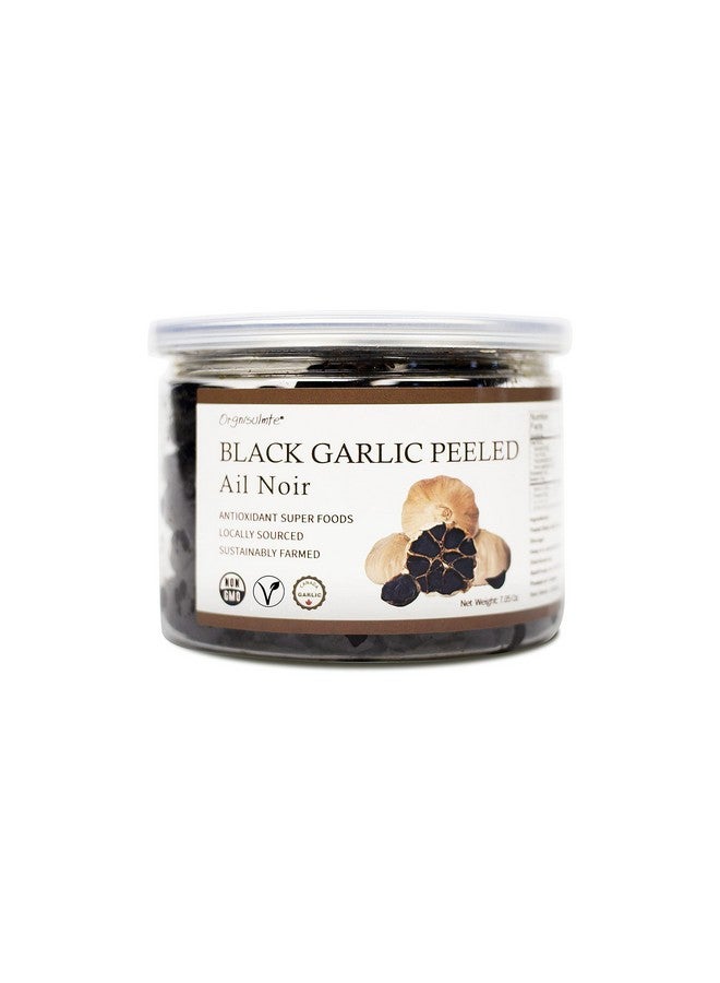 Orgnisulmte Canada Peeled Black Garlic Fermented for 90 Days Peeled Multiple Clove Super Foods, Ready to Eat 7.05 Oz - Image 2
