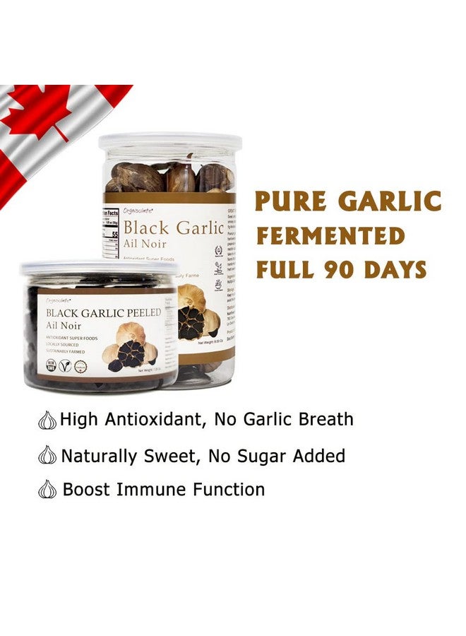 Orgnisulmte Canada Peeled Black Garlic Fermented for 90 Days Peeled Multiple Clove Super Foods, Ready to Eat 7.05 Oz - Image 4