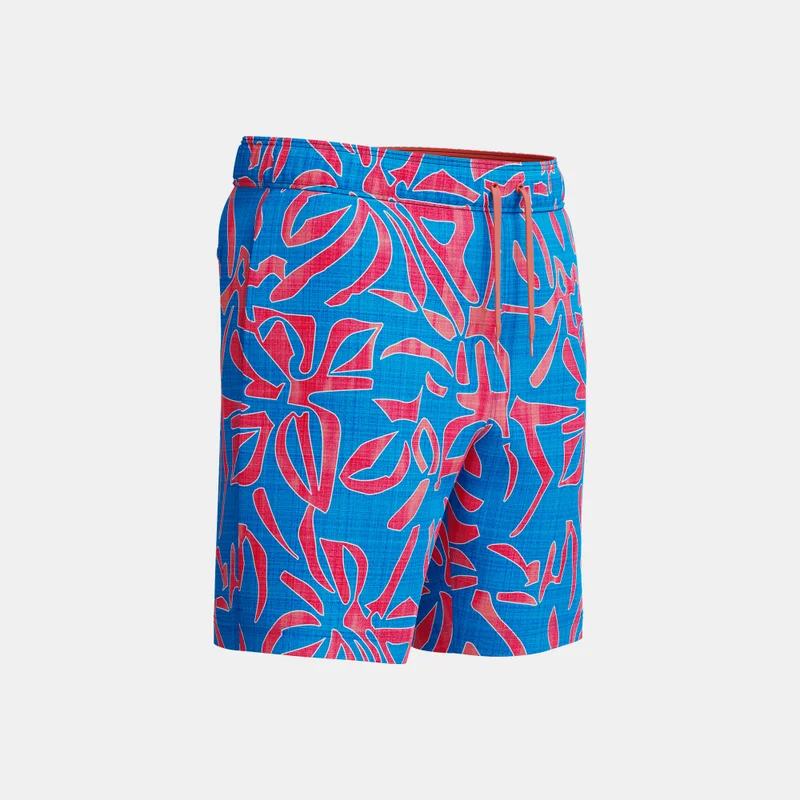 speedo Blue Men's Print Redondo Edge Volley Swimming Trunks for Men | Best Price UAE