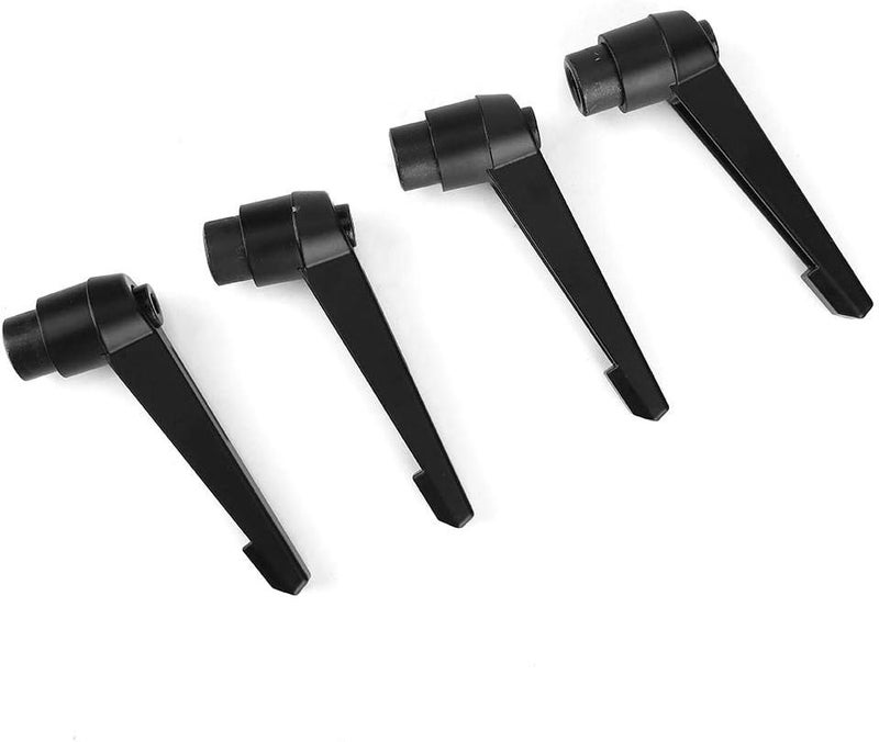 Hilitand 4pcs Push Button Ratchet Level, Adjustable Stainless Steel Female Thread Fixing Handle Machine Knobs () - Image 2