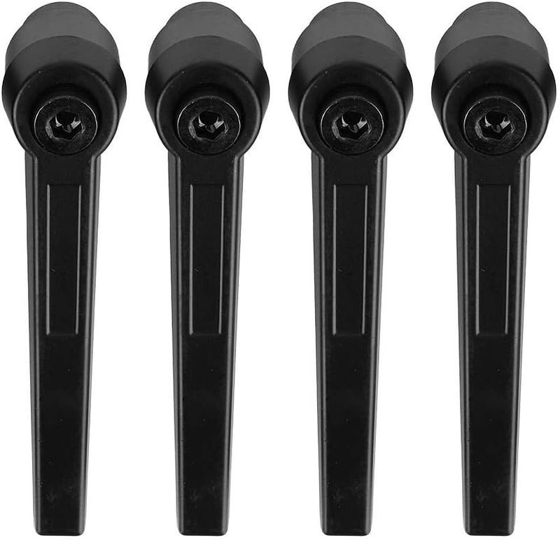 Hilitand 4pcs Push Button Ratchet Level, Adjustable Stainless Steel Female Thread Fixing Handle Machine Knobs () - Image 5